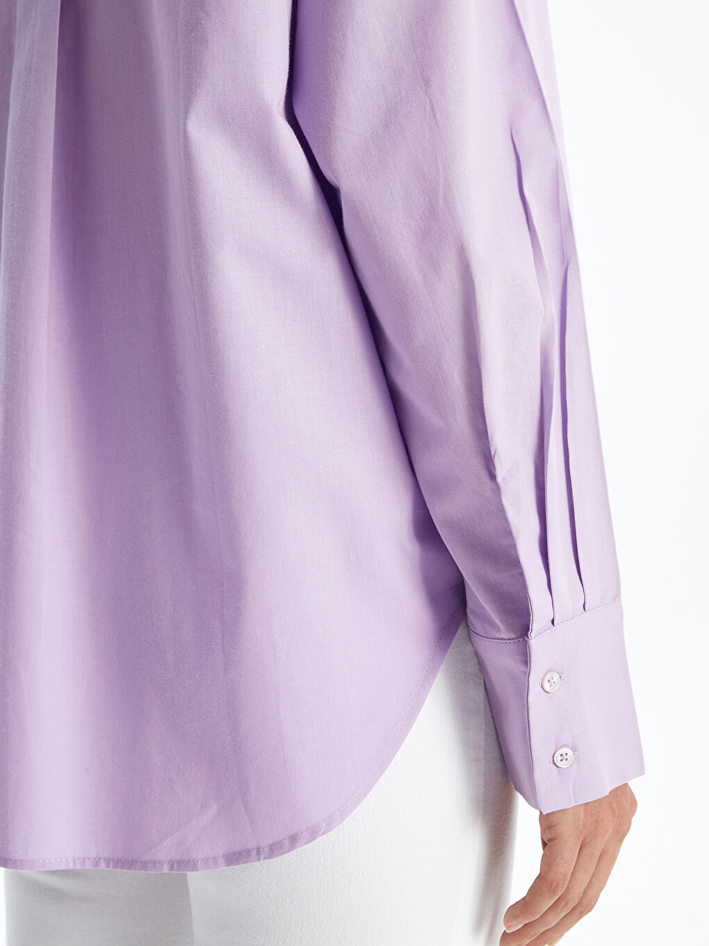 Oversize Poplin Women's Shirt-2