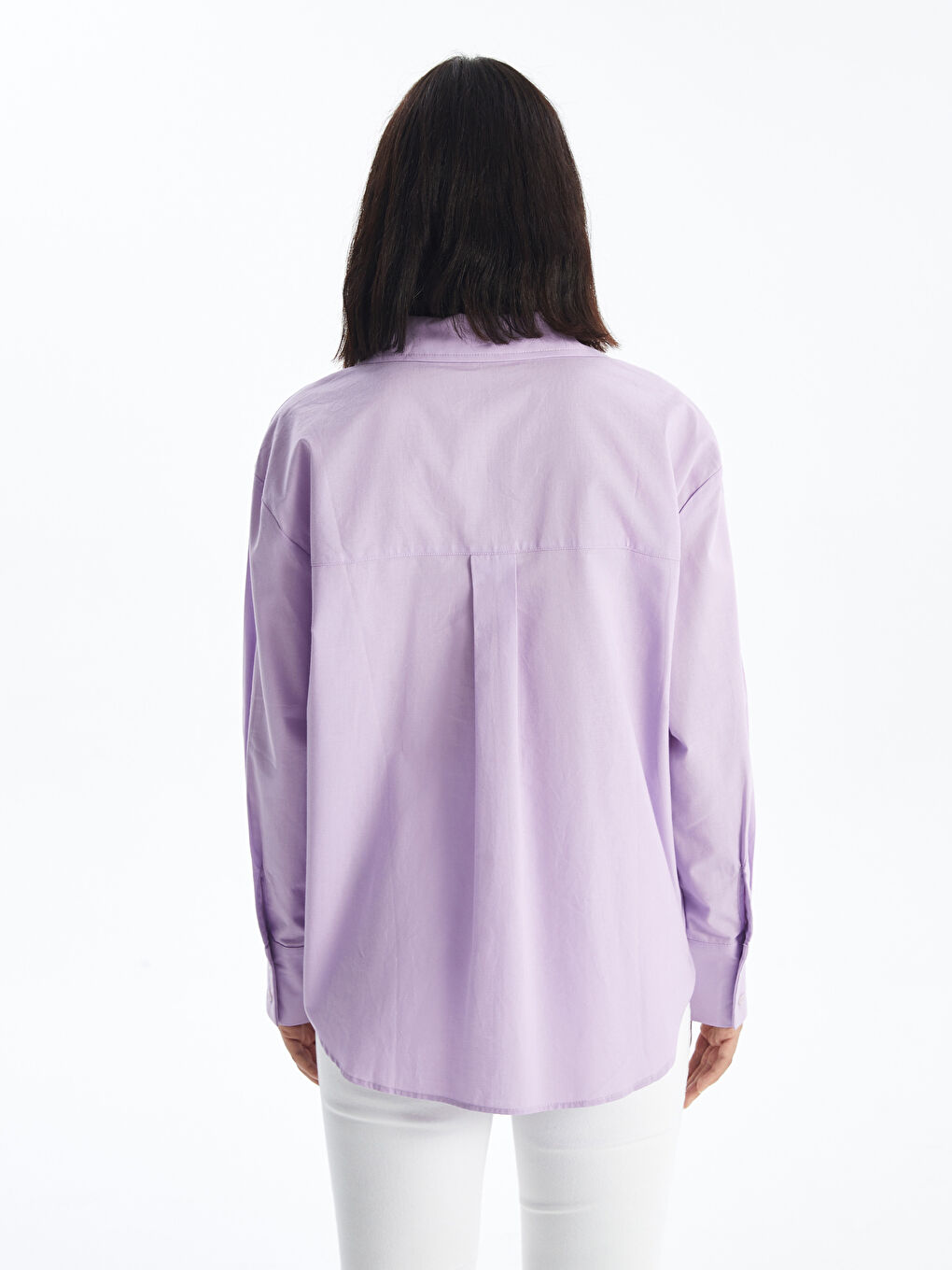 Oversize Poplin Women's Shirt-3