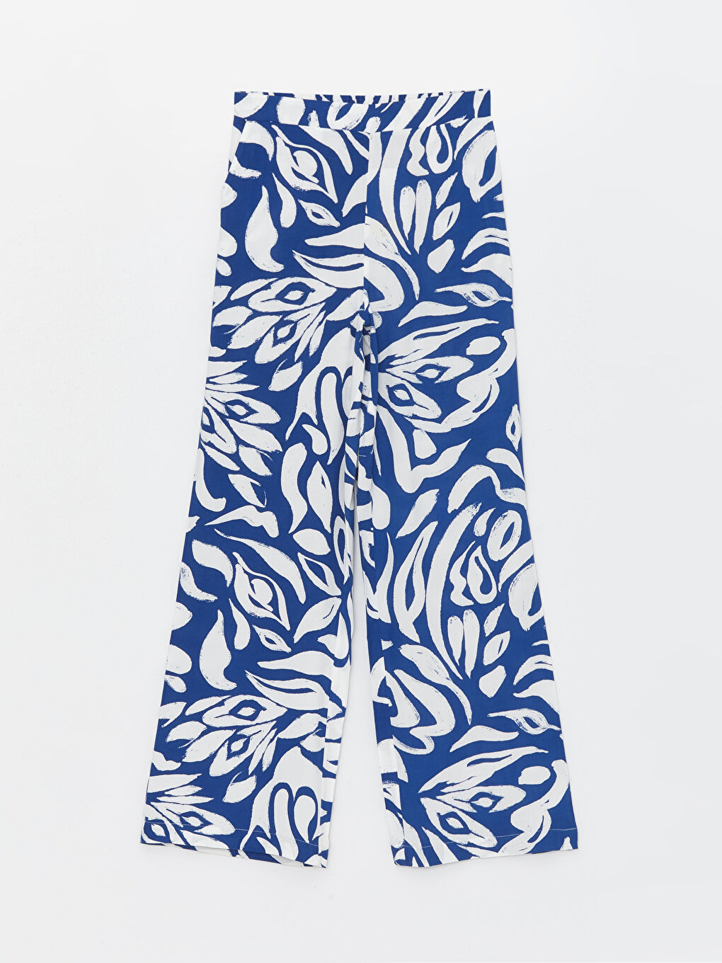 LCW Vision Pantalone sa elastičnim strukom, uzorkom i širokim nogavicama za žene -S4EE07Z8-LQQ