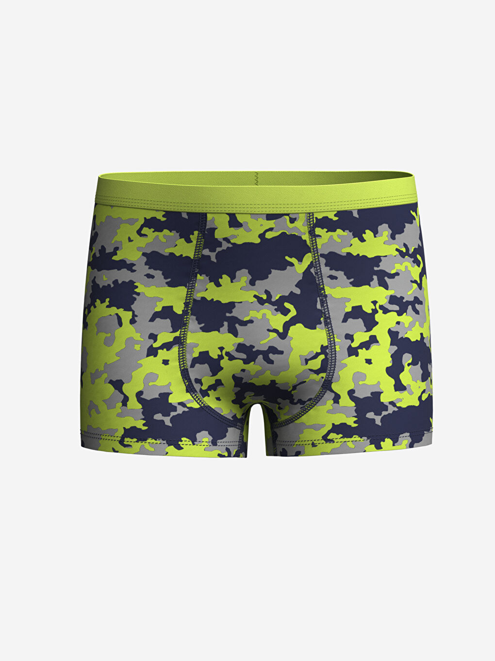 Yeşil Baskılı Erkek Çocuk Boxer