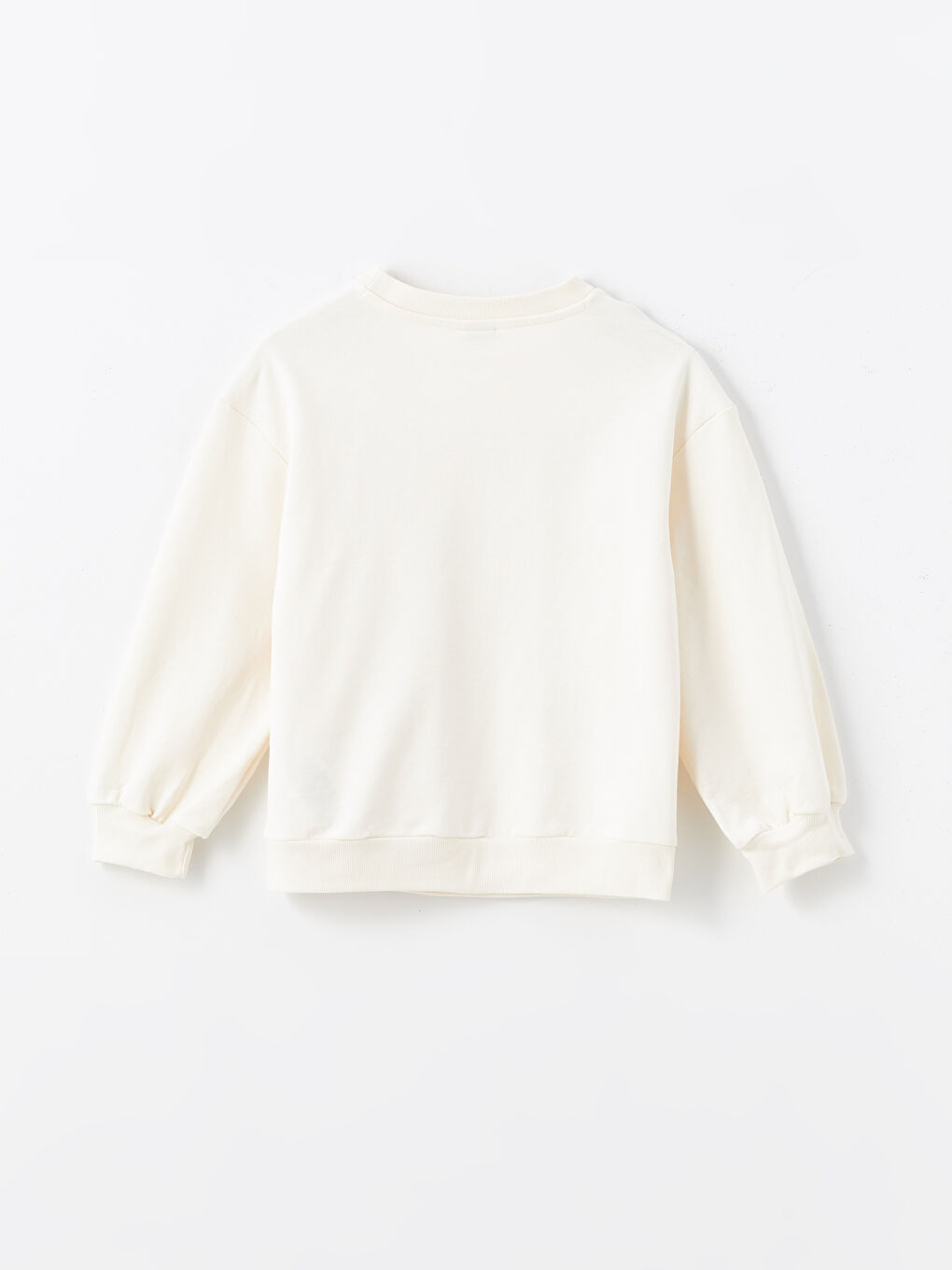 Crew Neck Printed Long Sleeve Girls' Sweatshirt and Tights-2