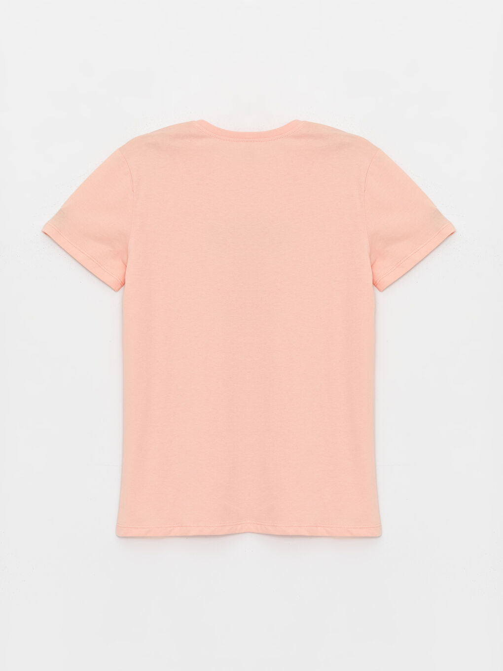 Pembe Bisiklet Yaka Baskılı Kısa Kollu Kız Çocuk Tişört-1