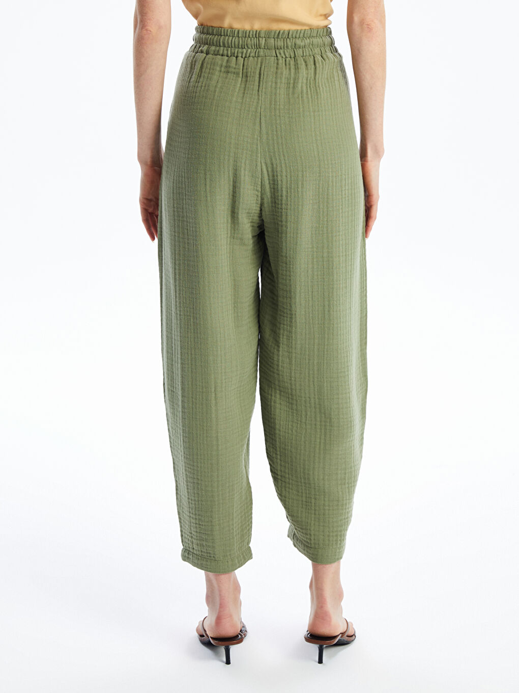 Elasticated Waist Relaxed Fit Women's Trousers -S4EE99Z8-V5N