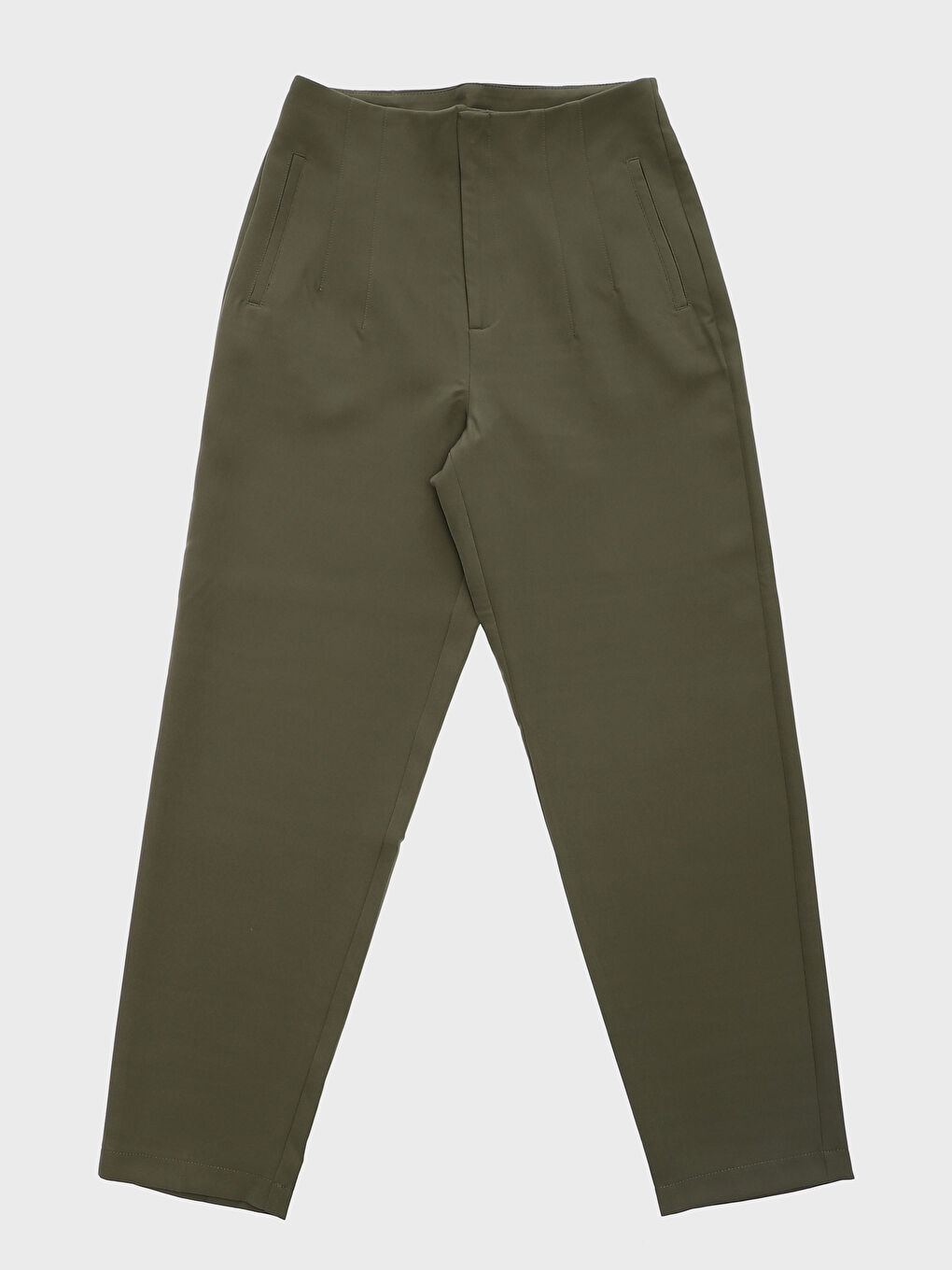 Women's Carrot Fit Plain Trousers