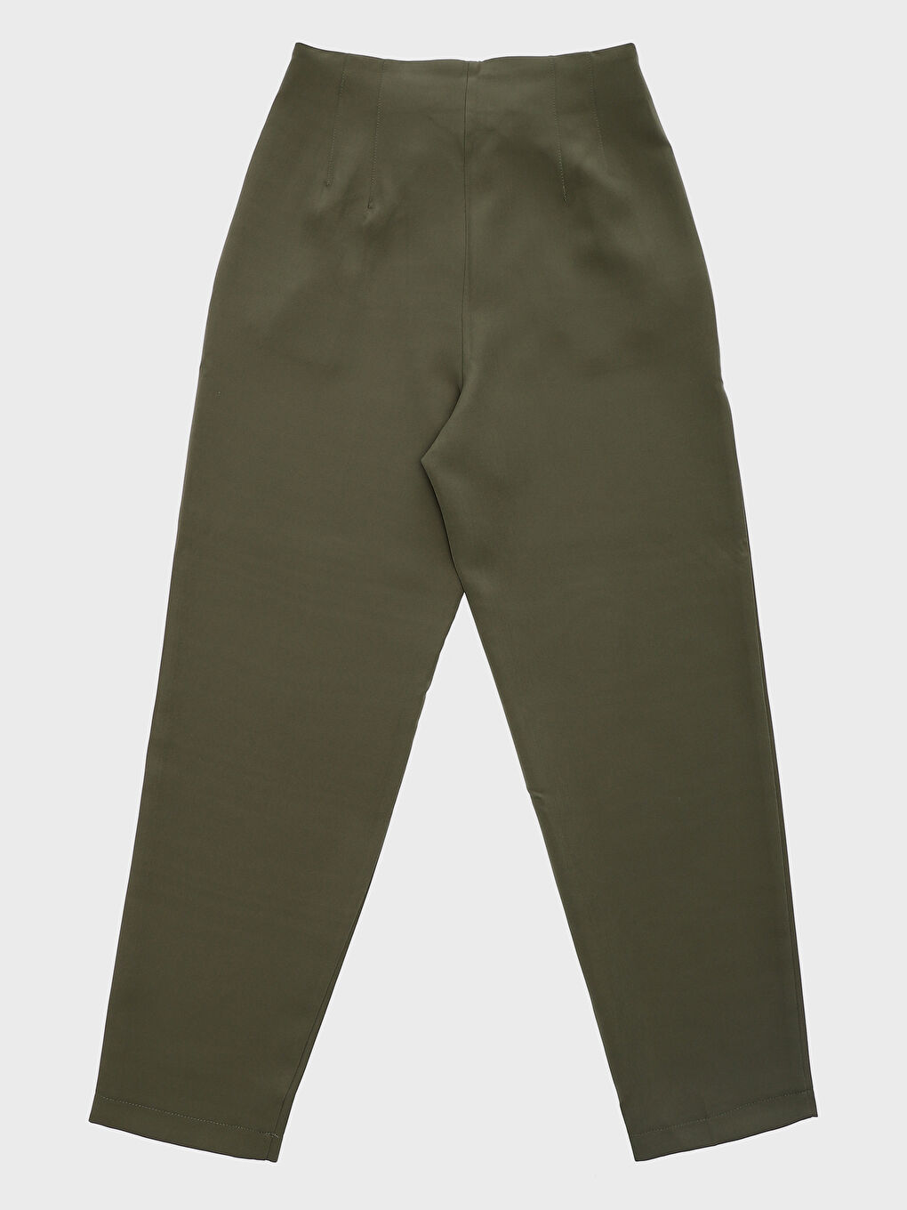 Women's Carrot Fit Plain Trousers-1