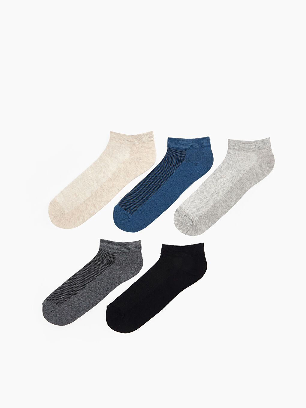 Șosete scurte sport cu model pentru bărbați, pachet de 5