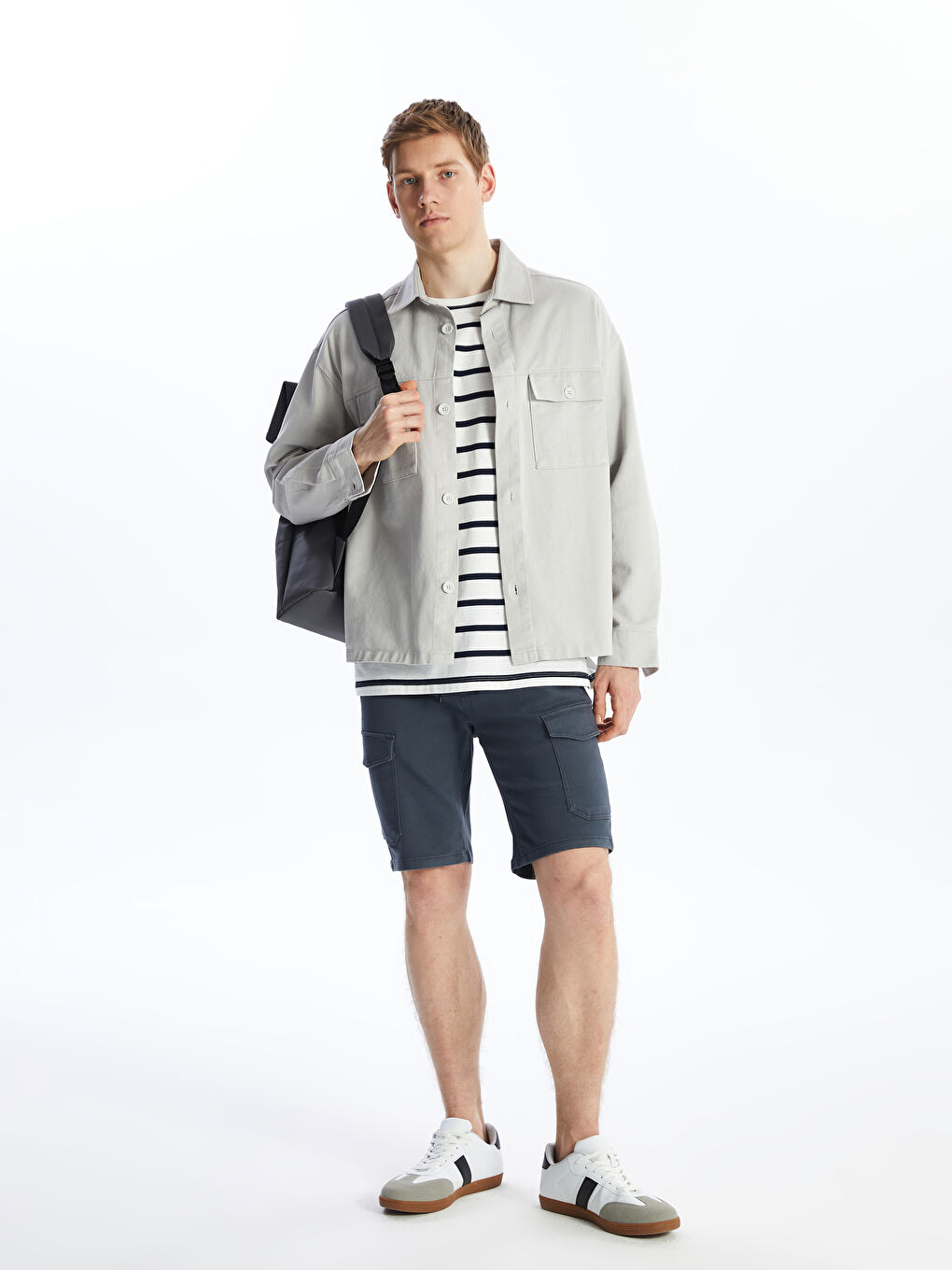 Slim Fit Men's Cargo Shorts -S4EH68Z8-SUV