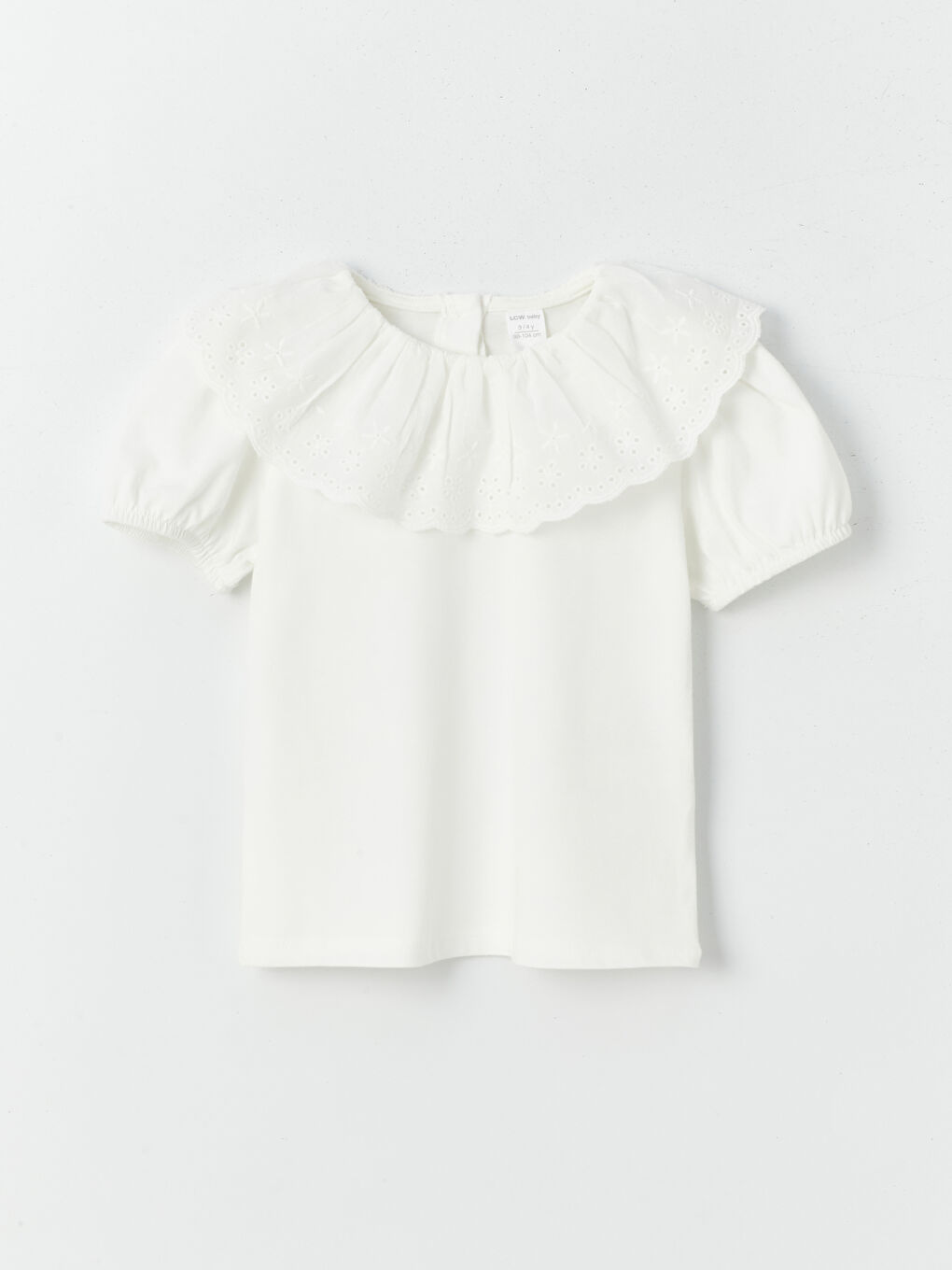 Crew Neck Short Sleeve Embroidery Detailed Baby Girl T-Shirt -S4EH78Z1-R9J
