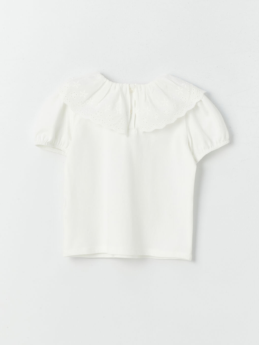 Crew Neck Short Sleeve Embroidery Detailed Baby Girl T-Shirt -S4EH78Z1-R9J