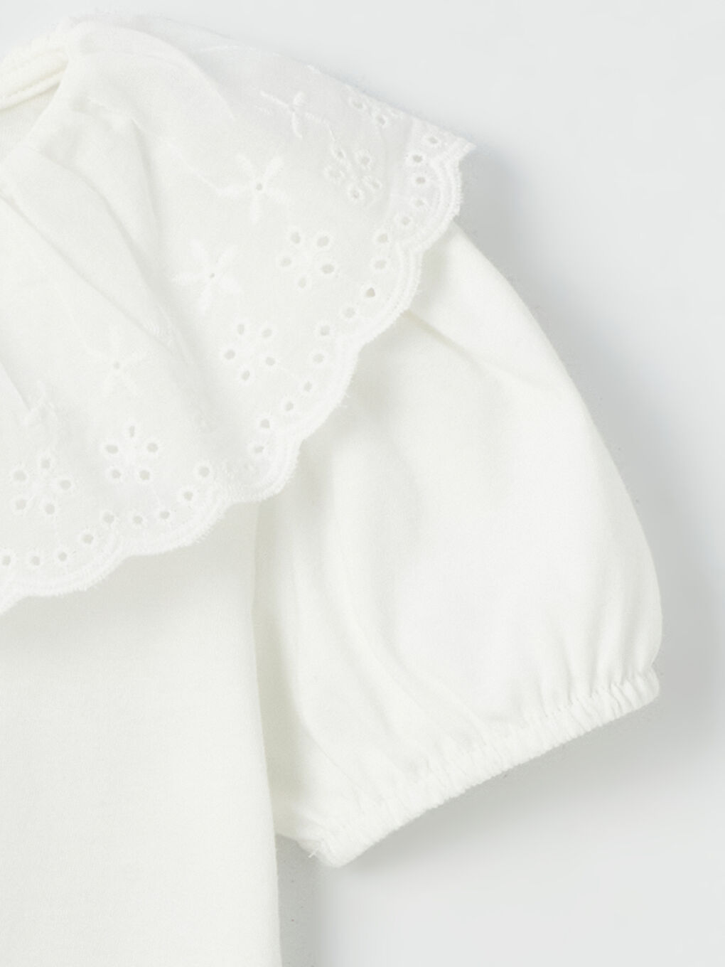 Crew Neck Short Sleeve Embroidery Detailed Baby Girl T-Shirt -S4EH78Z1-R9J