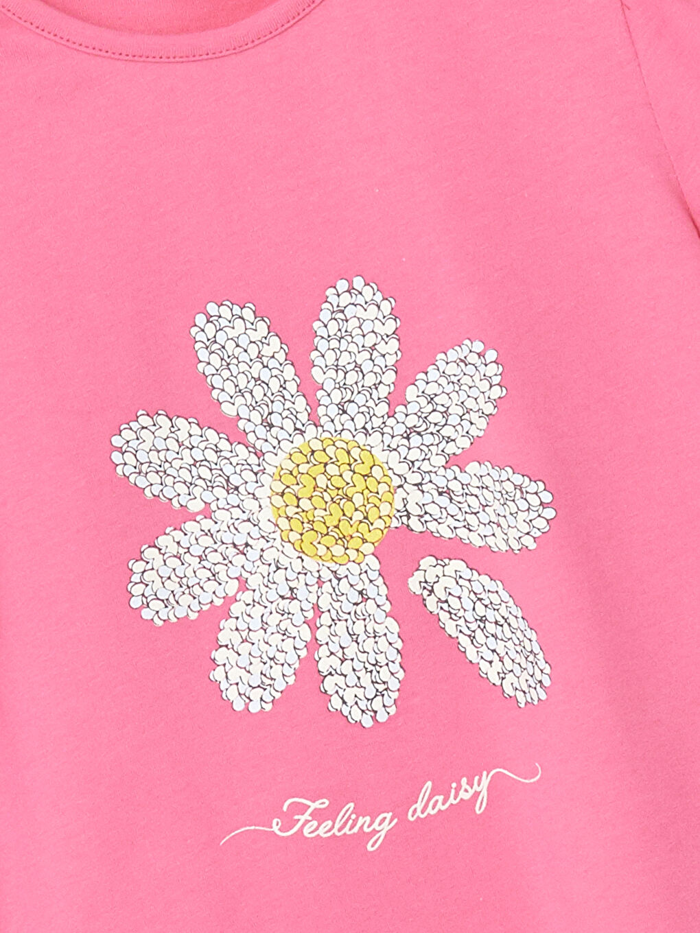 تيشيرت ياقة دائرية مُزهر للبنات الرضع-1