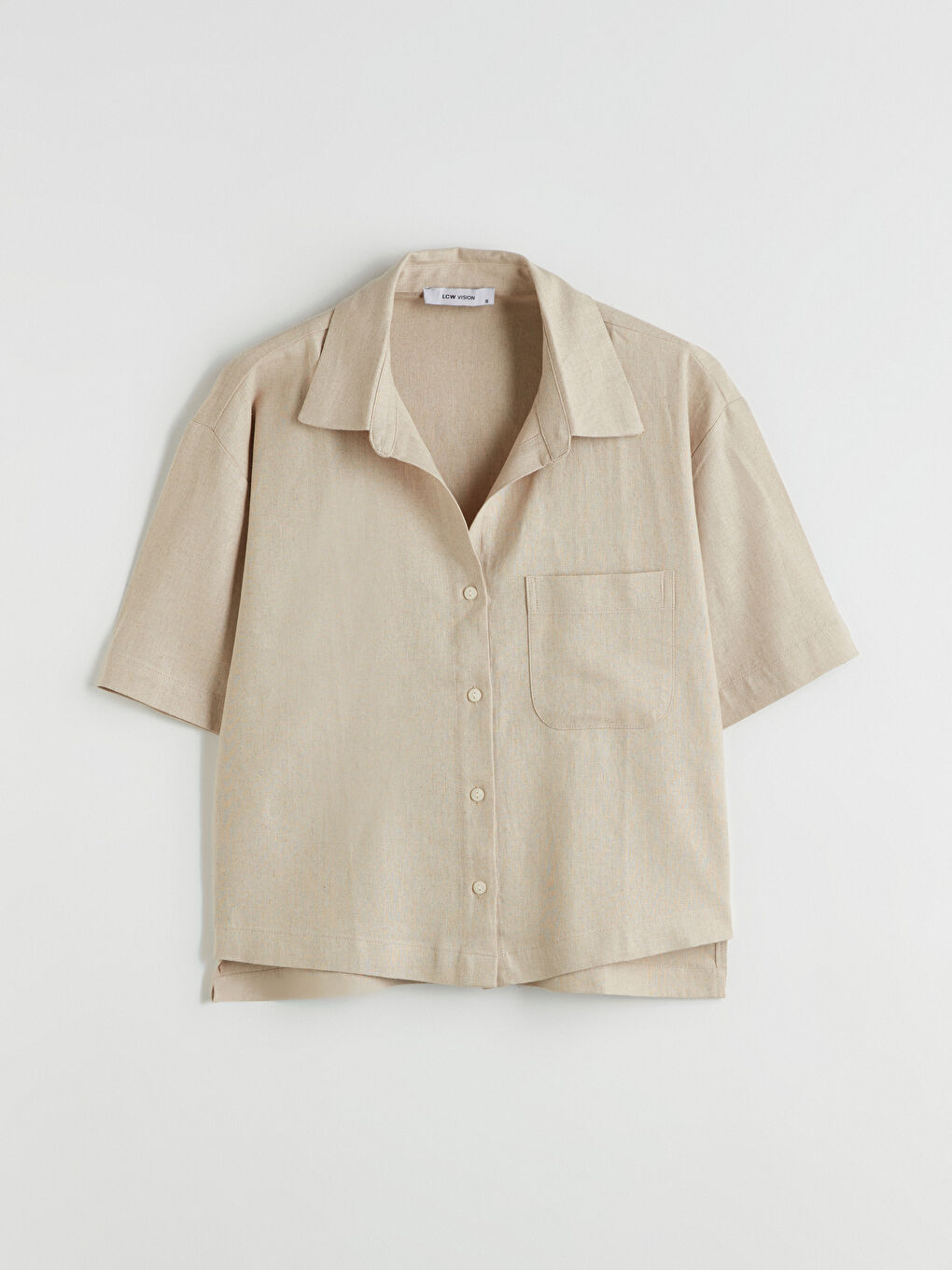Linen Blend Women’S Shirt -S4EI09Z8-K0E