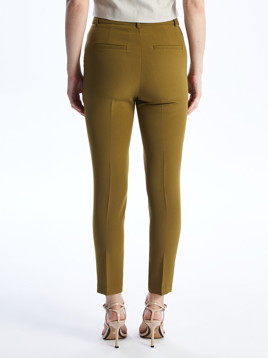 Women's Carrot Fit Plain Trousers -S4EI22Z8-K6F