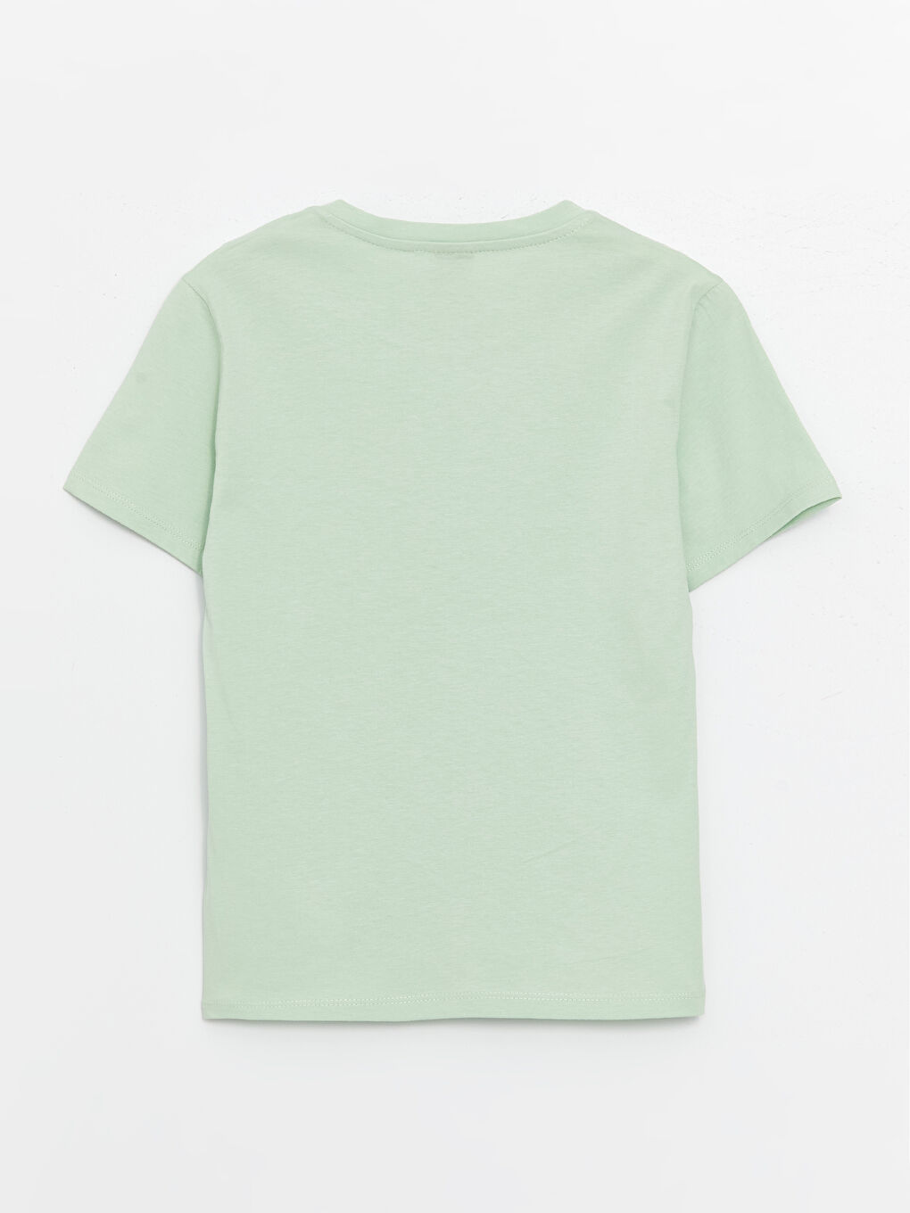Yeşil Bisiklet Yaka Baskılı Kısa Kollu Erkek Çocuk Tişört-1