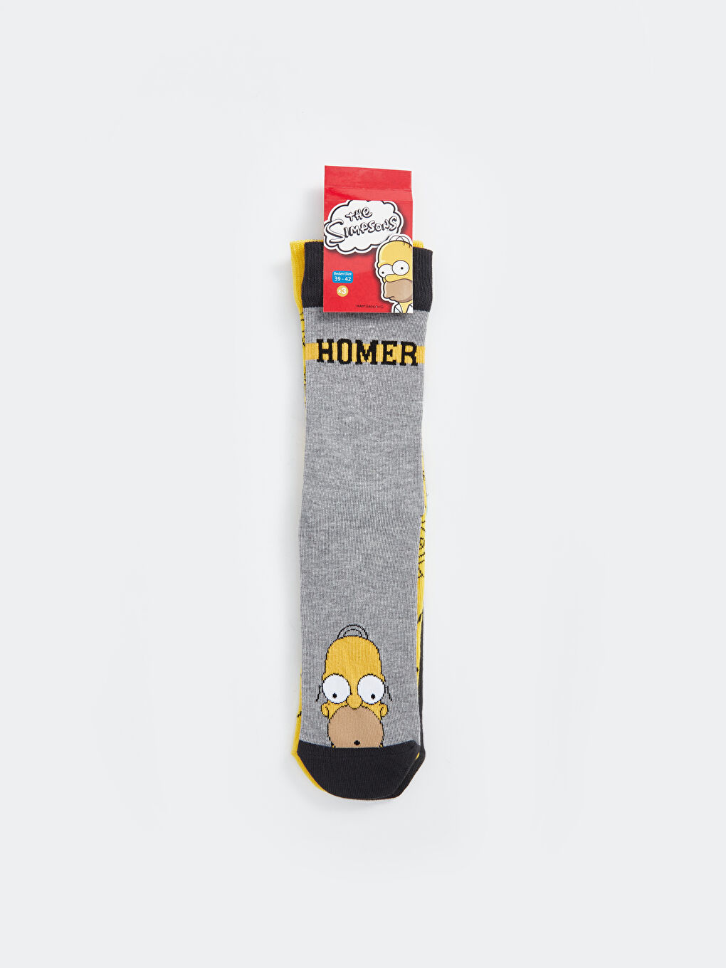 LCW ACCESSORIES Karışık The Simpsons Baskılı Erkek Soket Çorap 3'lü
