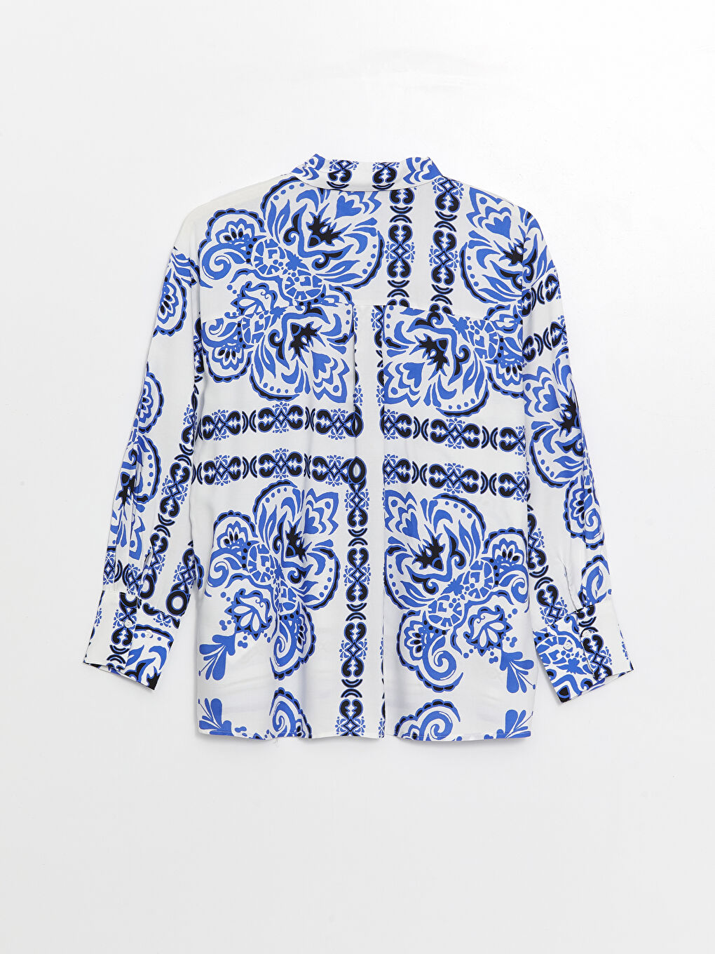 Patterned Long Sleeve Women's Shirt -S4EI94Z8-LQQ