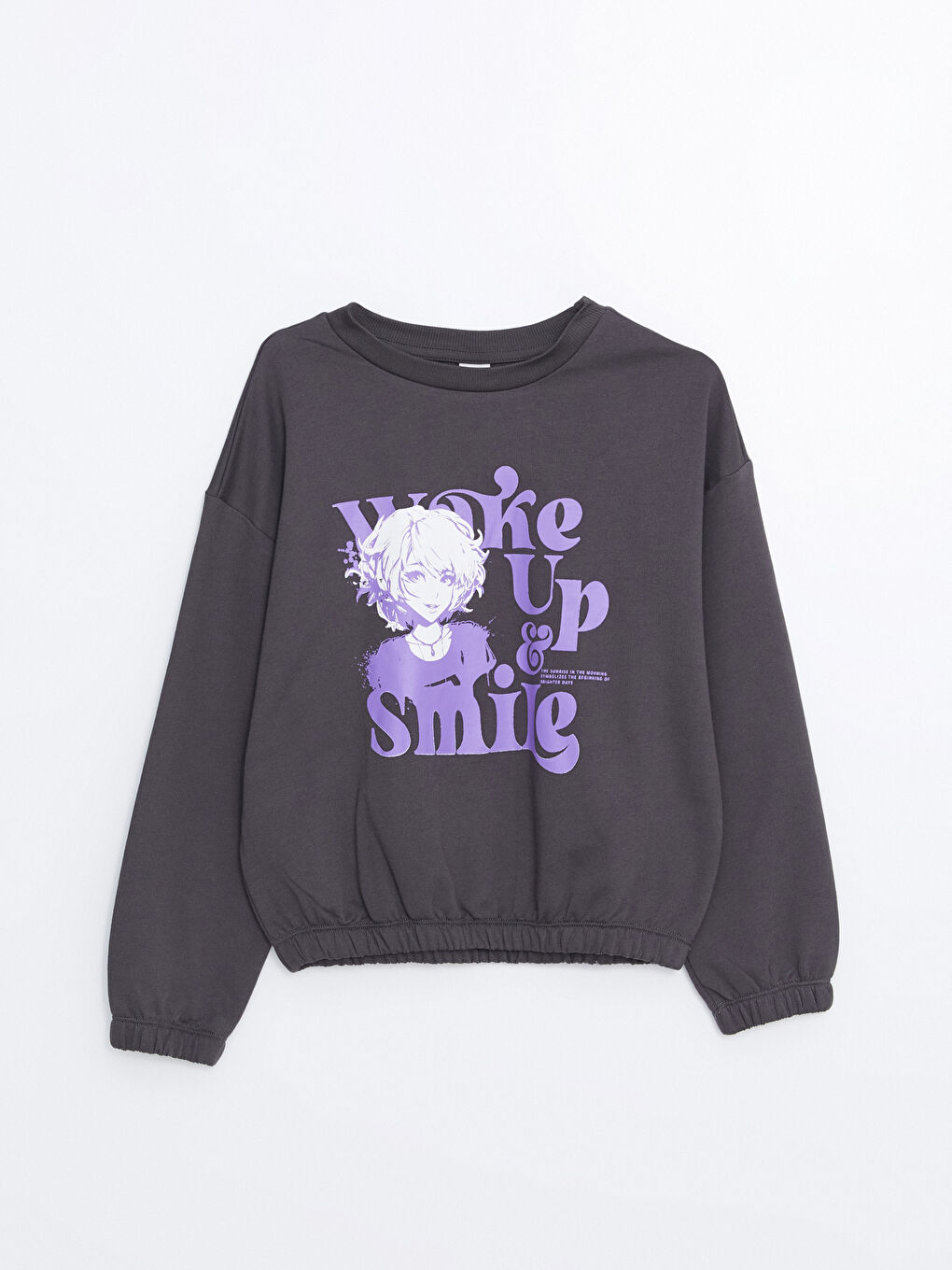 Crew Neck Girls' Sweatshirt and Leggings -S4EJ48Z4-HJU