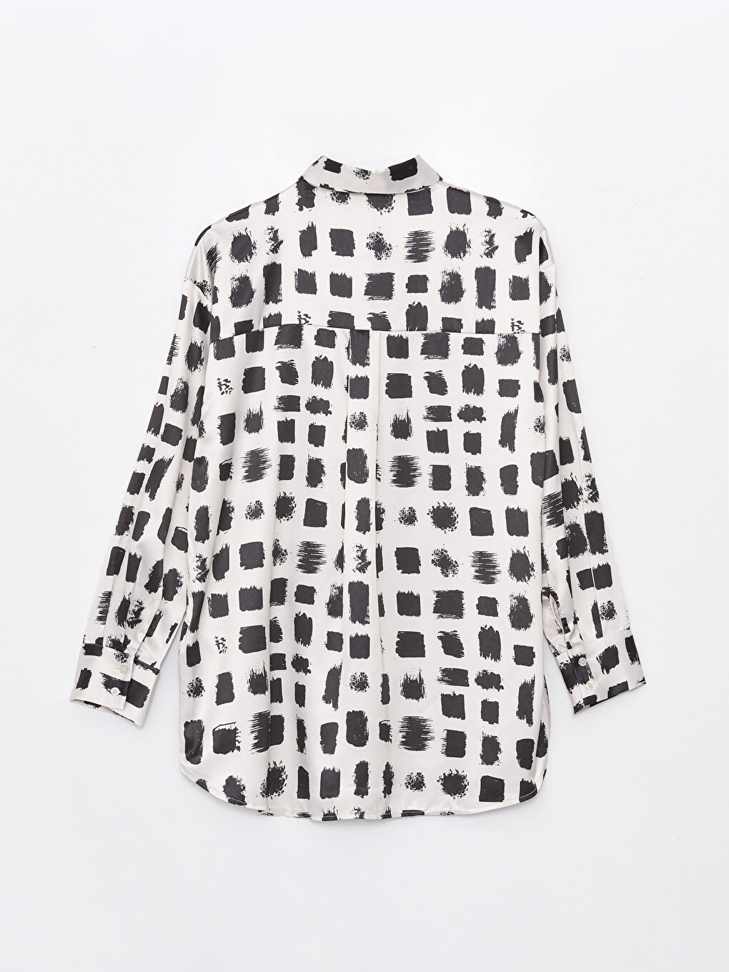 Patterned Satin Women's Shirt Tunic -S4EJ85Z8-LQJ