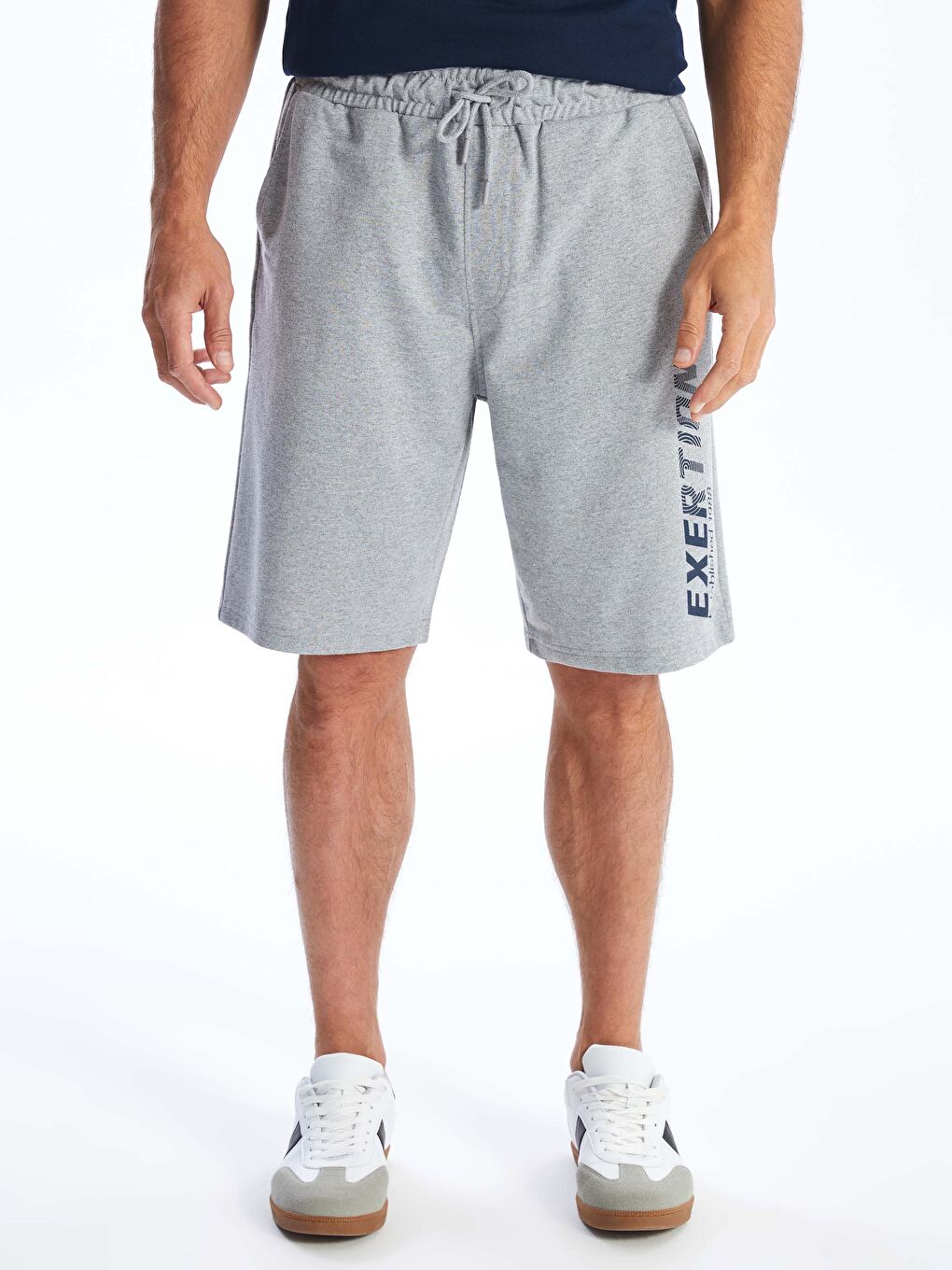 Gri Standart Kalıp Erkek Şort-2