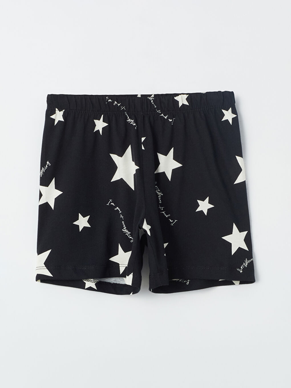 Crew Neck Short Sleeve Girl's Shorts Pajamas Set -S4EK18Z4-LQJ