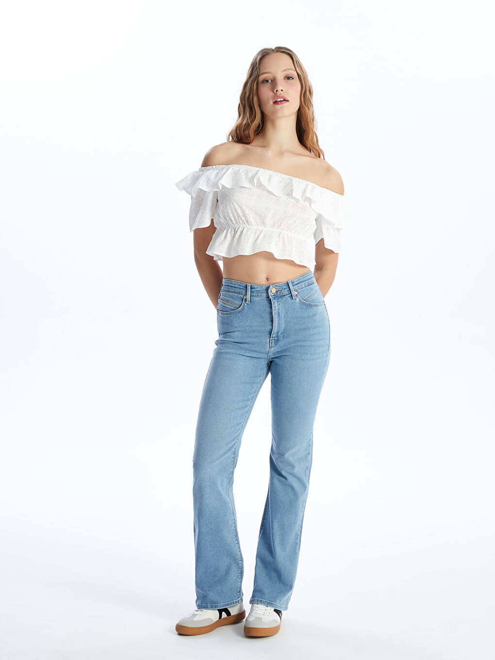 LCW Jeans Açık İndigo Rodeo Mars Flare Kadın Jean Pantolon - 1