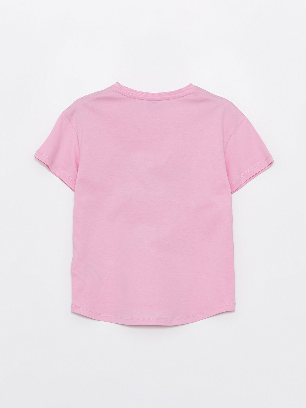 Crew Neck Printed Short Sleeve Girls' T-Shirt-2