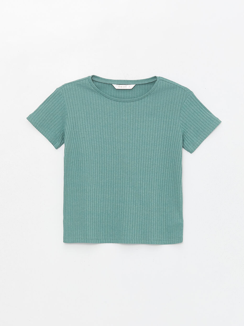 Yeşil Bisiklet Yaka Kadın Pijama Üstü