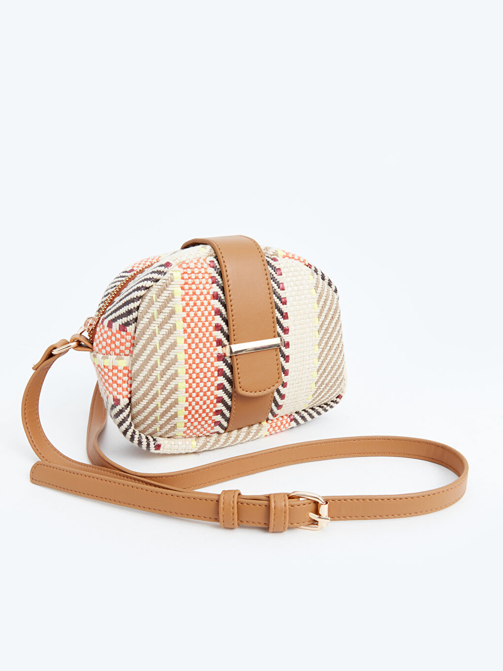 Sac bandoulière en paille à motifs pour Femmes-2