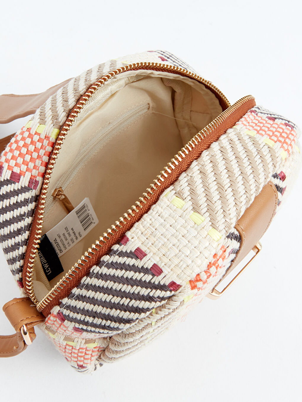 Sac bandoulière en paille à motifs pour Femmes-3