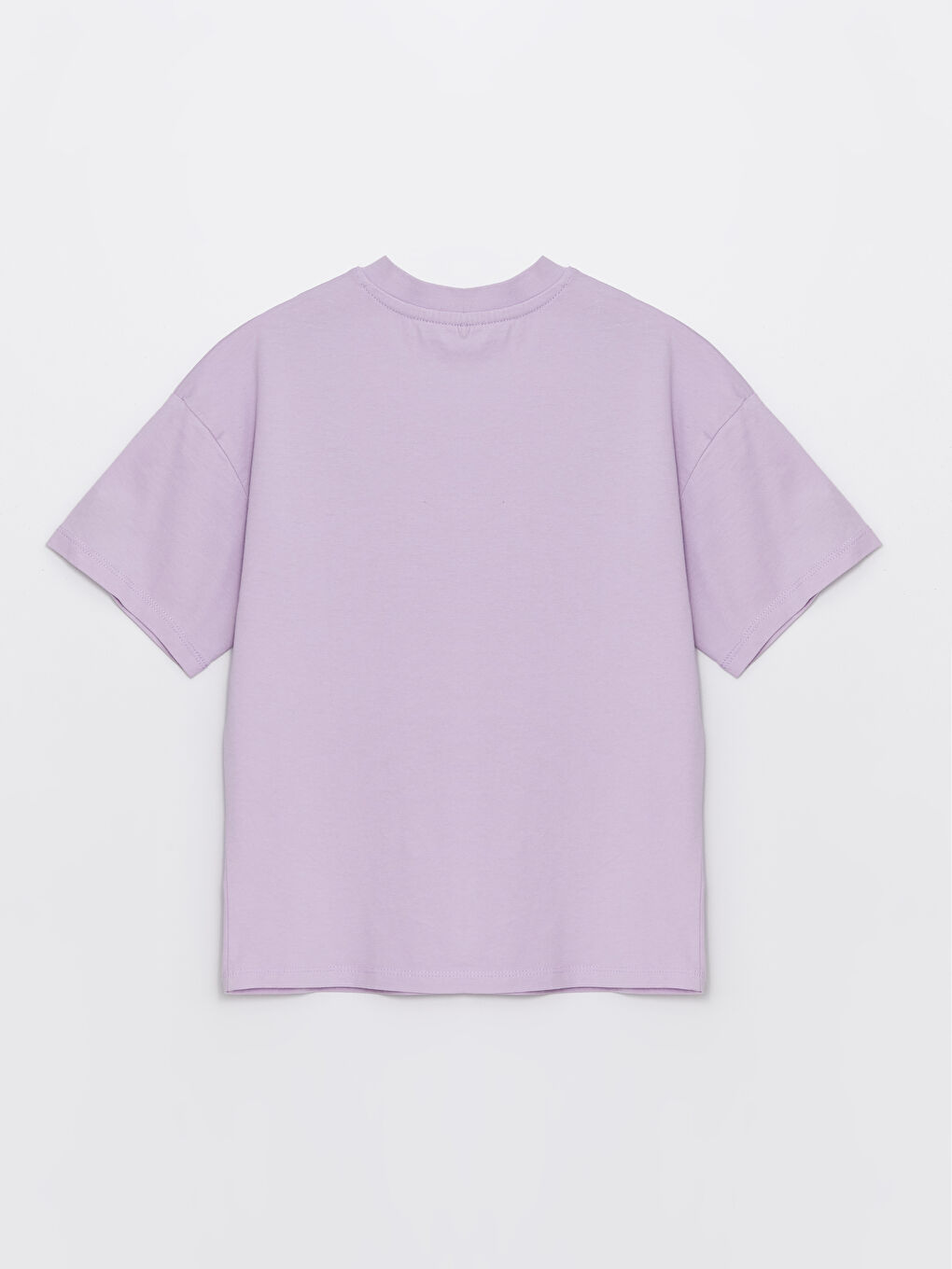 Crew Neck Printed Short Sleeve Girls' T-Shirt-1