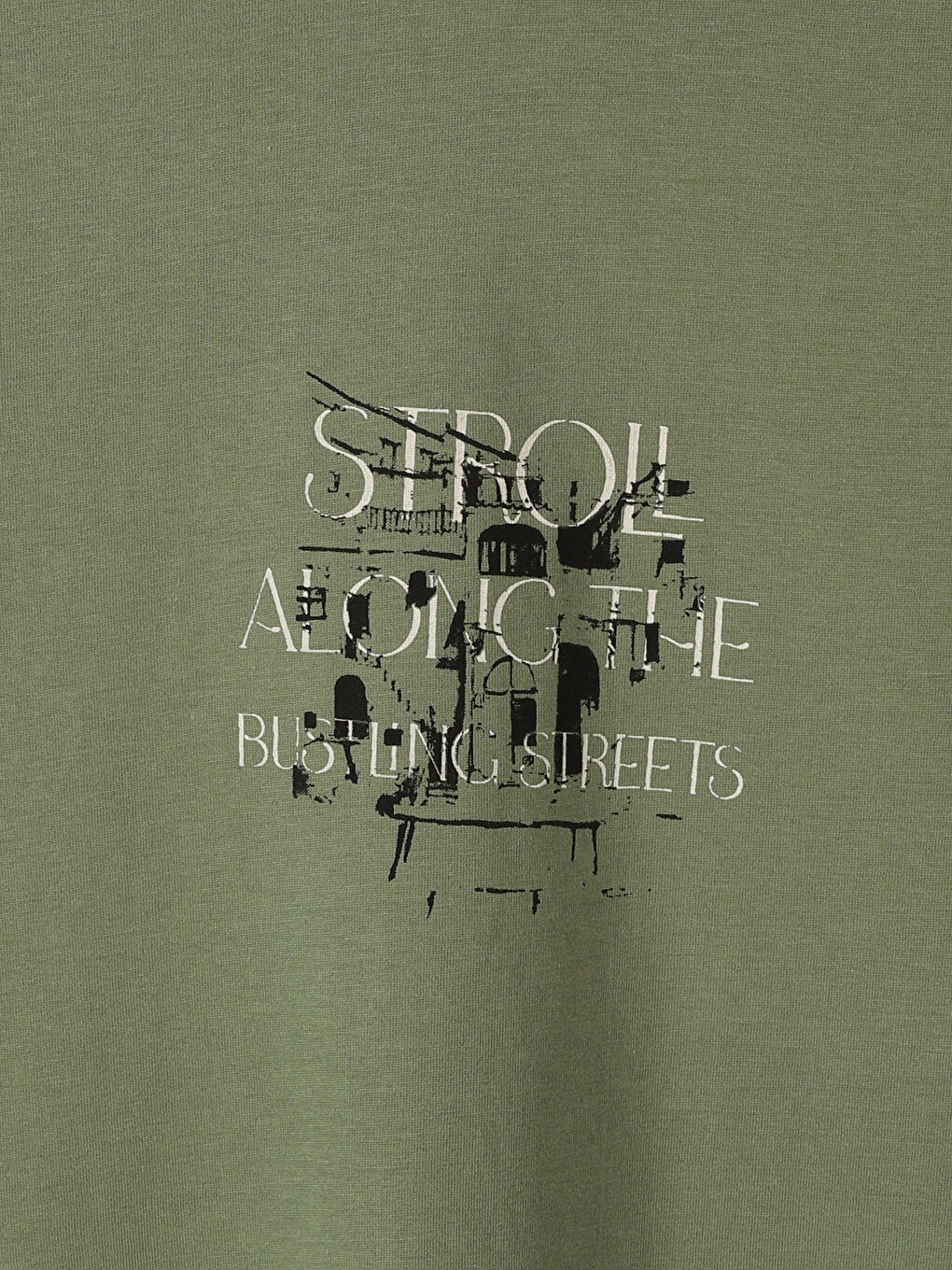 تيشيرت رجالي بياقة دائرية وكم قصير-2