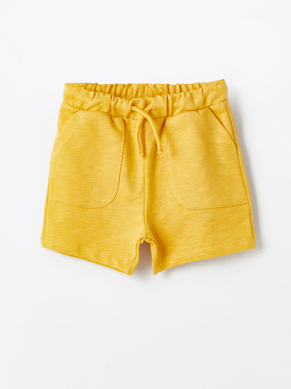 Sarı Beli Lastikli Cepli Erkek Çocuk Şort