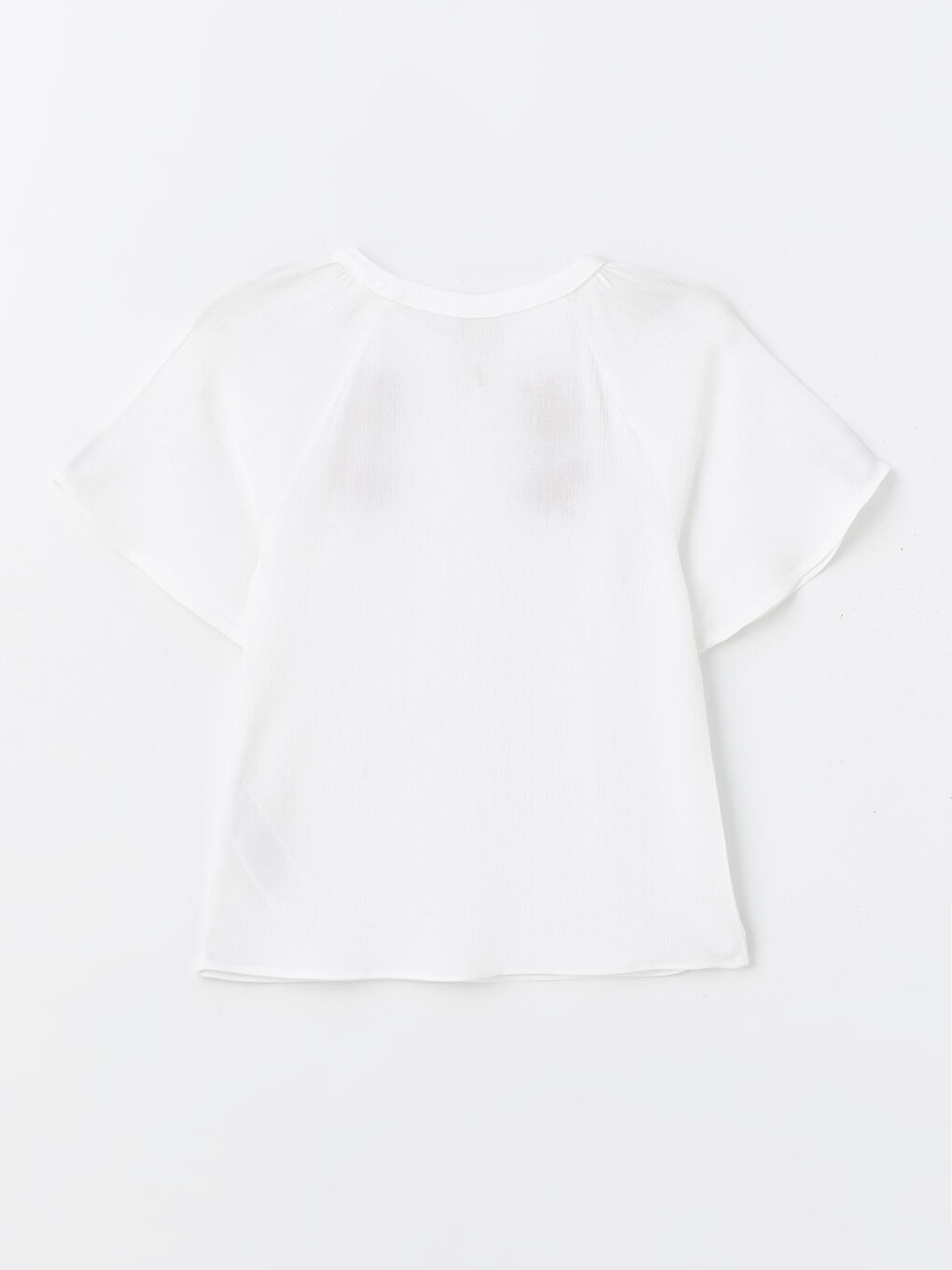 LCW Kids Blouse pour Filles à Manches Courtes Brodée à Col Rond-1