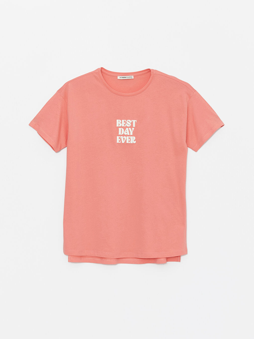 Κοντομάνικο T-Shirt Γυναικείο με Στρογγυλή Λαιμόκοψη και Εκτύπωση-5
