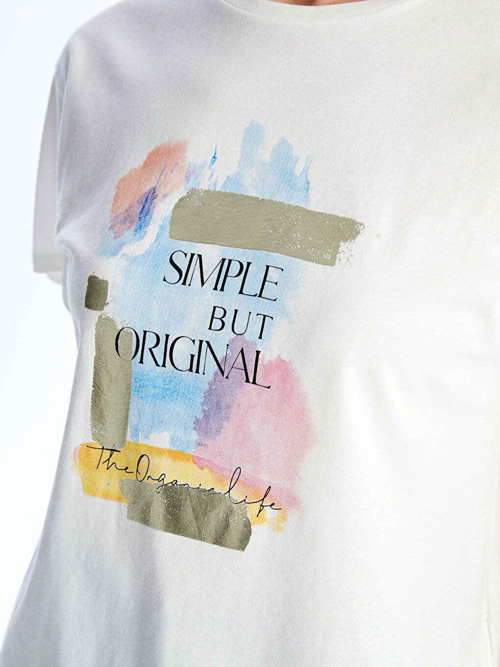 Crew Neck Printed Short Sleeve Women's T-Shirt -S4EM85Z8-FEW