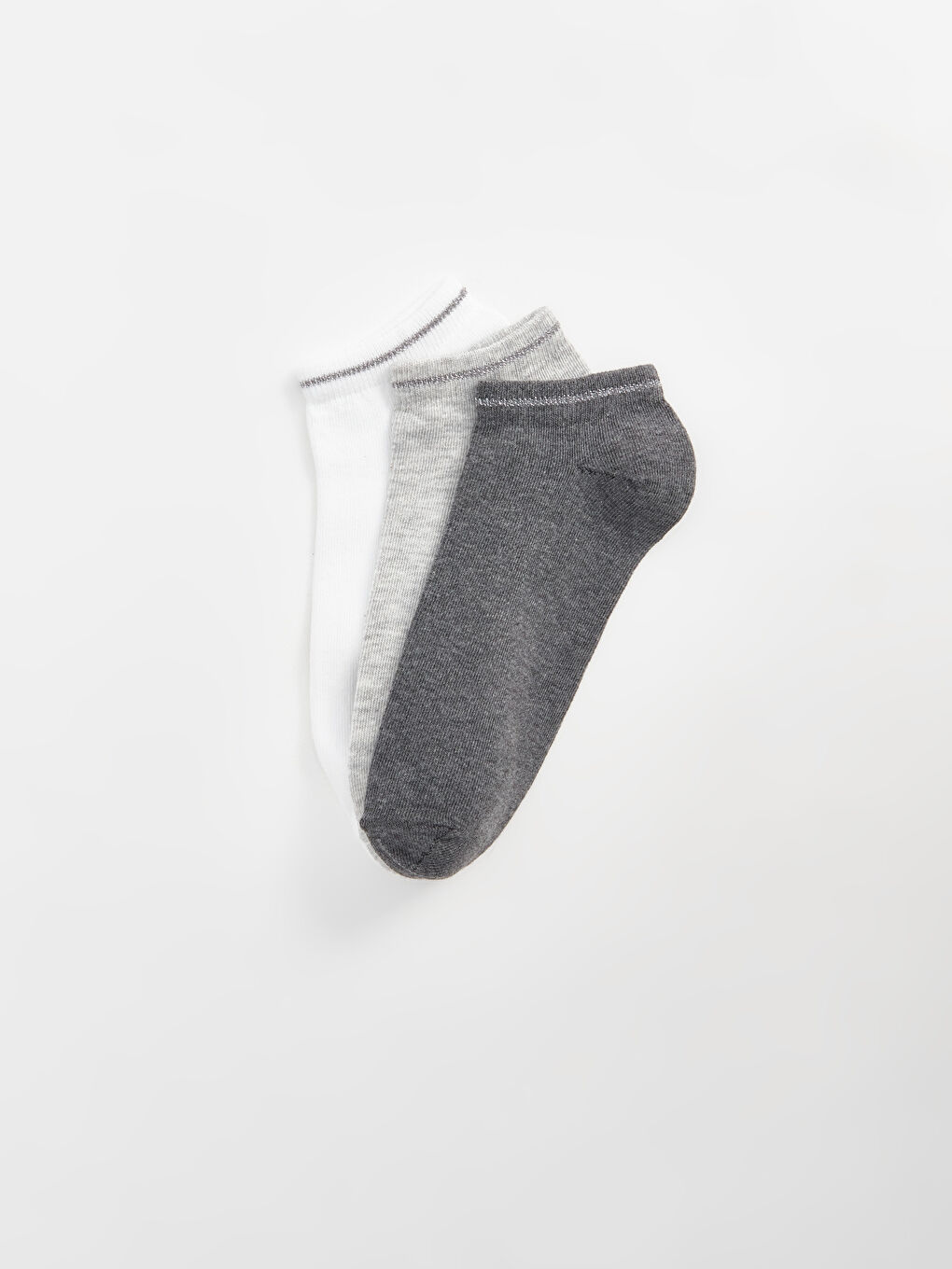 Women's Plain Trainer Socks 3-pack -S4EN31Z8-LAM