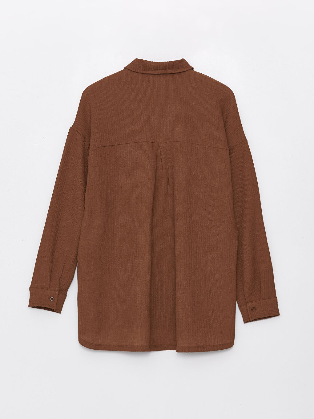 Plain Long Sleeve Oversize Women's Shirt Tunic -S4EN59Z8-R1R