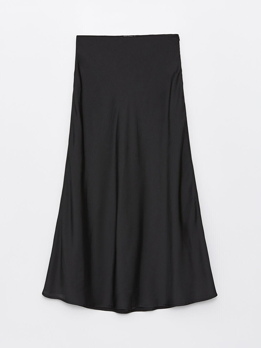 Standard Fit Plain A-Line Satin Women's Skirt -S4EN74Z8-CVL