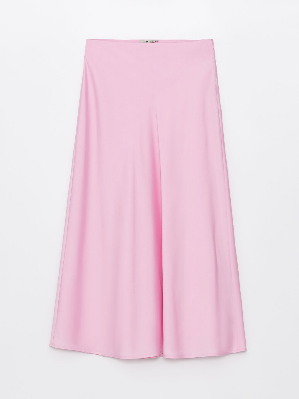 LCW Vision Standard Fit Plain A-Line Satin Women's Skirt -S4EN74Z8-QXA