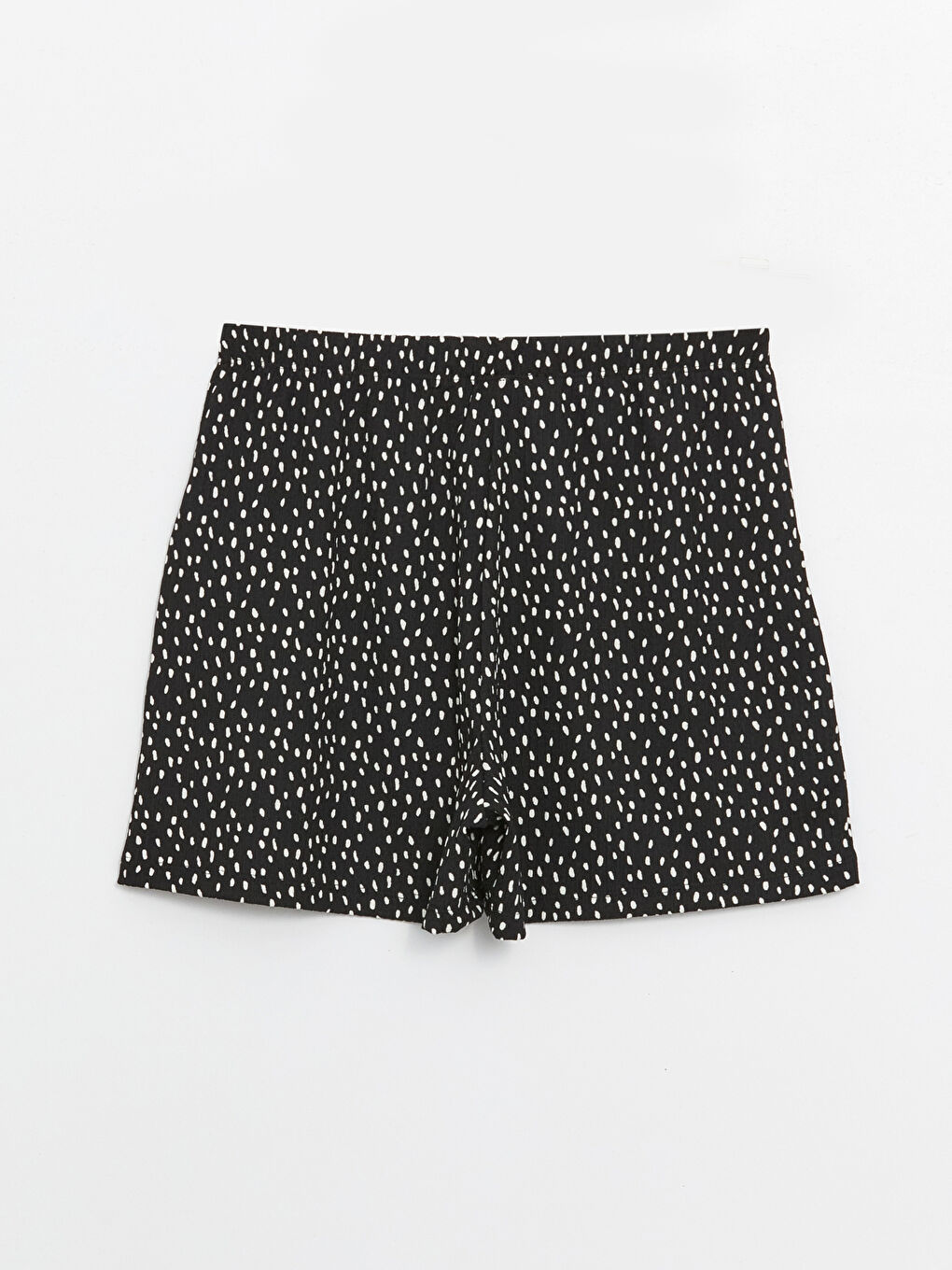 Women's Elastic Waist Patterned Shorts -S4EN80Z8-LQJ