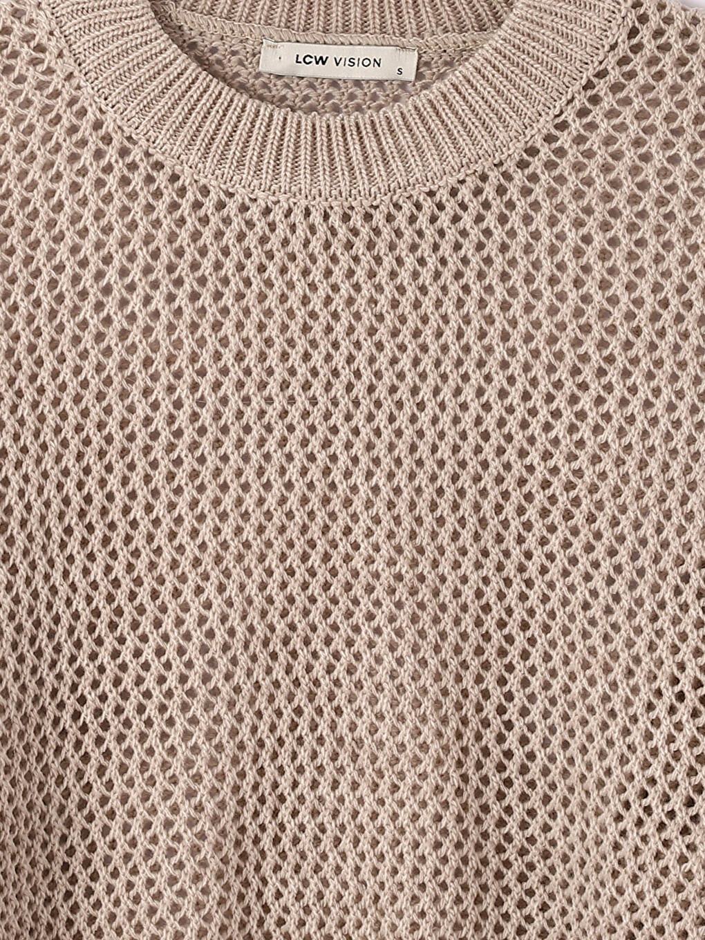 Crew Neck Knitwear Sweater-2