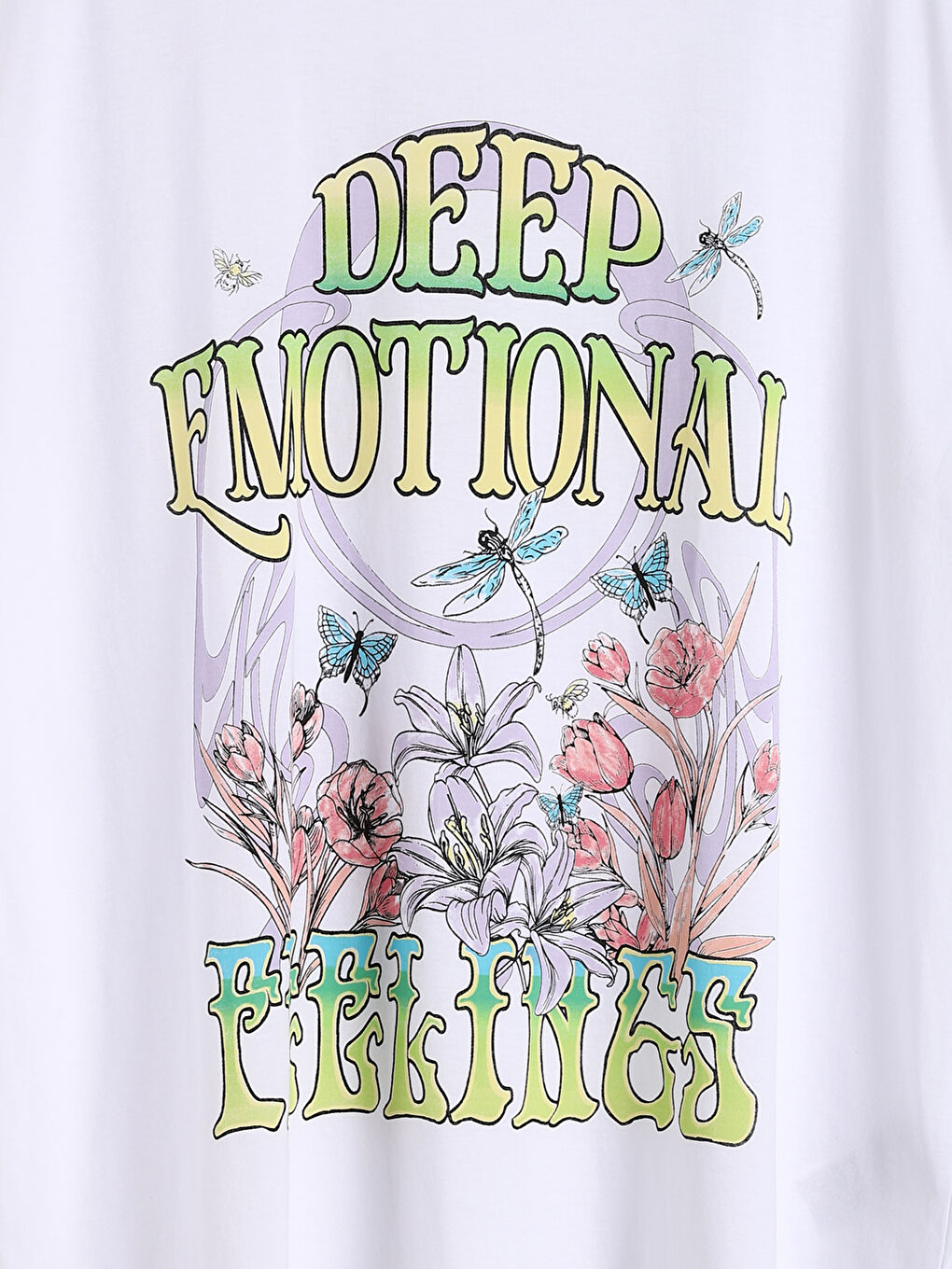 Crew Neck Printed Women's T-Shirt-2