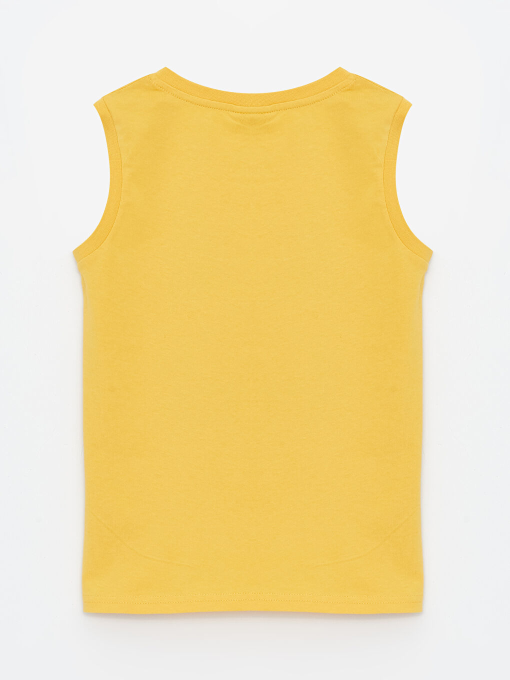 Sarı Bisiklet Yaka Baskılı Erkek Çocuk Atlet-1