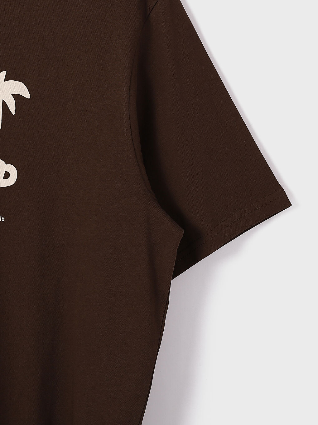 Crew Neck Short Sleeve Printed Combed Cotton Men's T-shirt-1