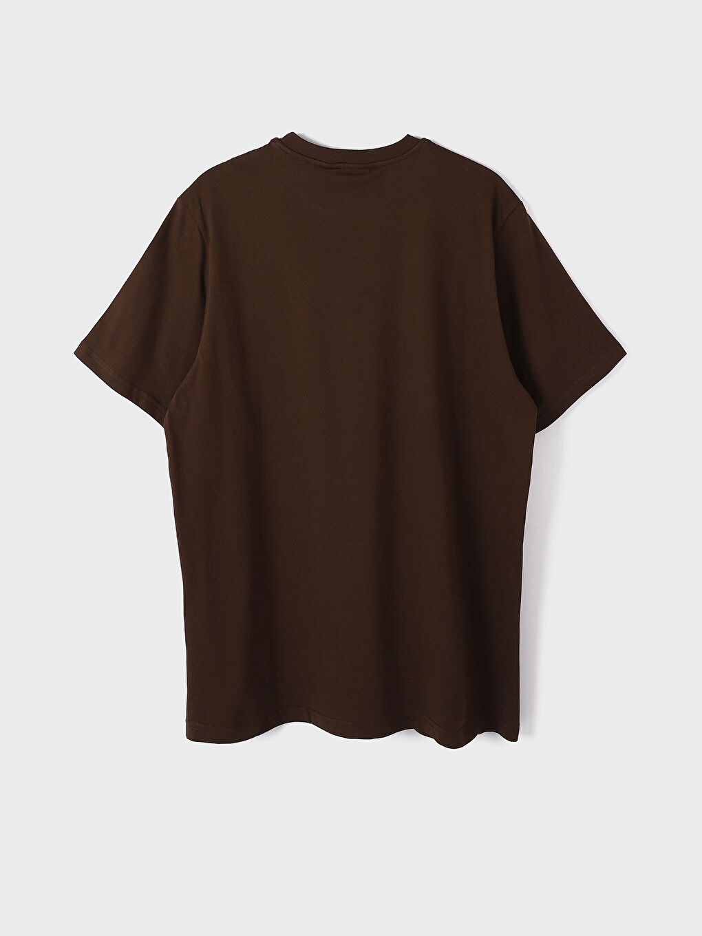 Crew Neck Short Sleeve Printed Combed Cotton Men's T-shirt-3