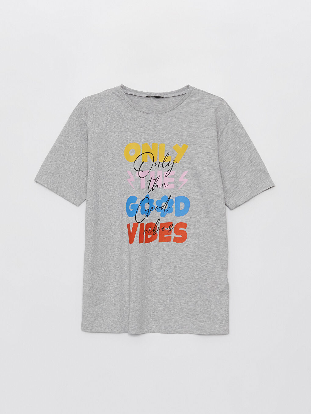 Crew Neck Printed Short Sleeve Oversize Women's T-Shirt -S4EO79Z8-JMD