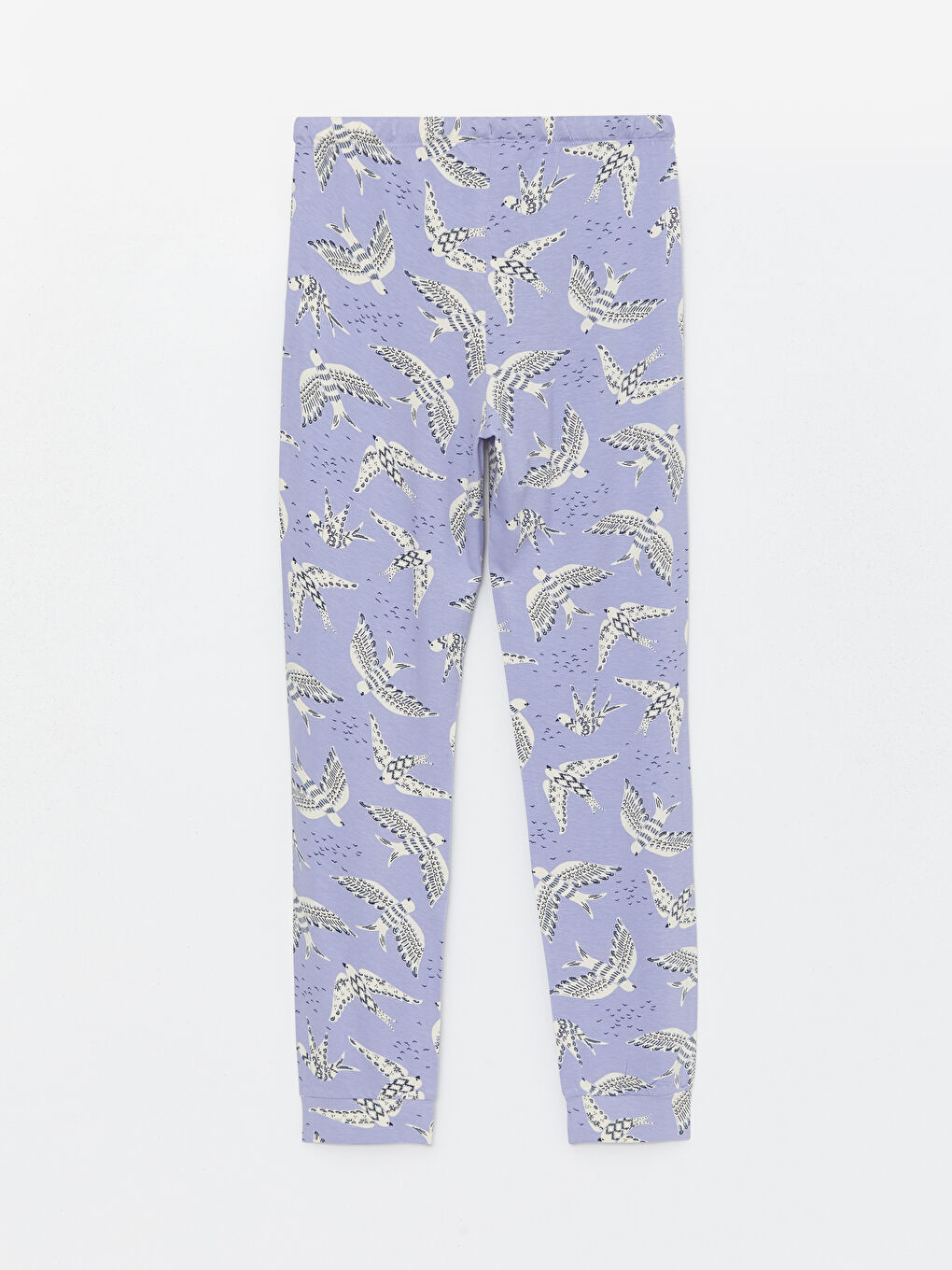 Elastic Waist Patterned Women's Pajama Bottoms -S4EP02Z8-LSB