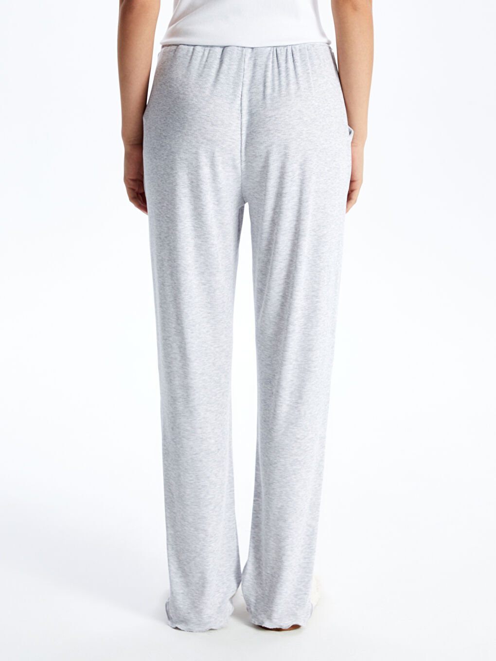 Women's Elastic Waist Plain Pyjama Bottoms -S4EP12Z8-CT3