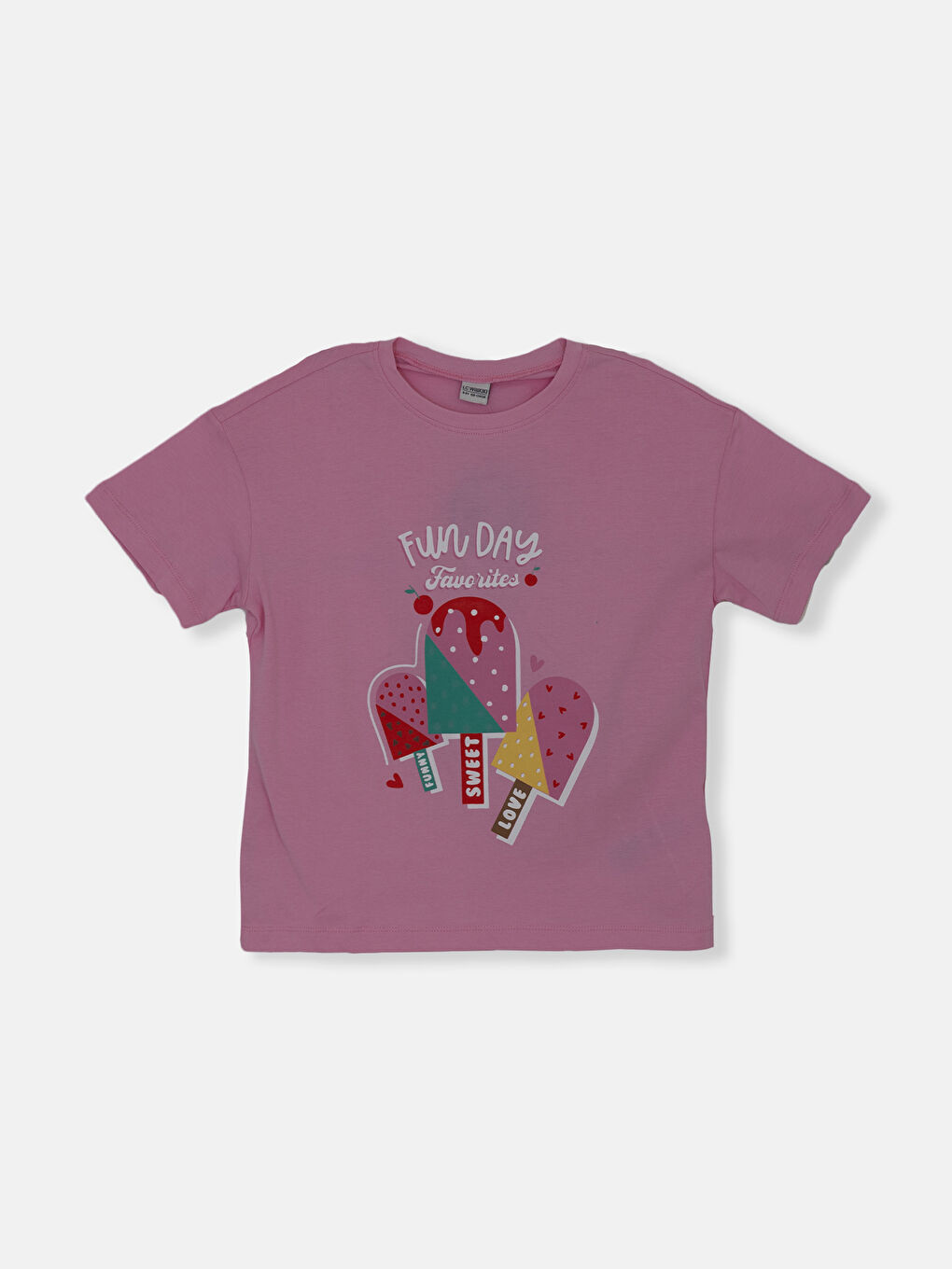 Crew Neck Girls' Shortie Pyjama Set -S4EP41Z4-QY8