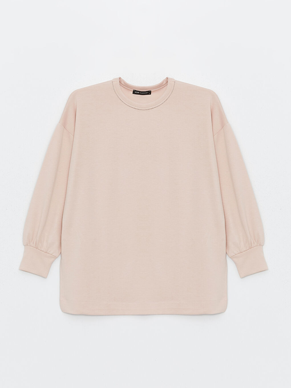 Crew Neck Regular Long Sleeve Oversize Women's Tunic -S4EP82Z8-KTK